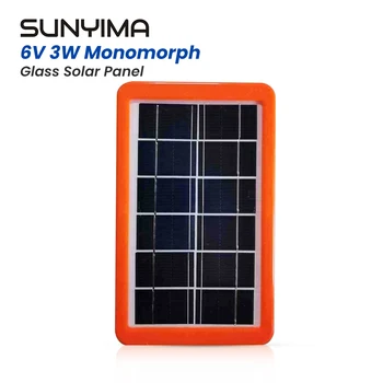 1 шт. солнечная панель из монокристаллического стекла SUNYIMA 225*140 6V3W