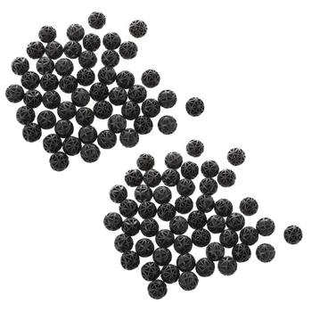 100 шт черных био-шариков диаметром 18 мм для аквариумного фильтра для пруда