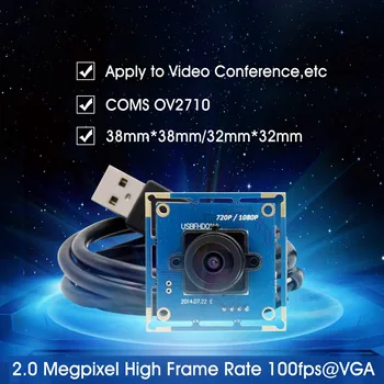 1080P Full HD USB Модуль Камеры 2,1 мм Широкоугольный объектив 2MP 1080P CMOS OV2710 USB Веб-камера для Mac Linux Android OS Windows