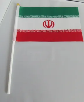 14 * 21 см Иранский ручной сигнальный флаг, размахивающий маленькими флажками-баннерами