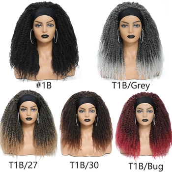 16 Дюймов Marley Braid HairBand Парик Для Женщин 1b 27 30 Bug Серый 5 Цветов Афро Марли Твист Волос Омбре Синтетическое Плетение Волос