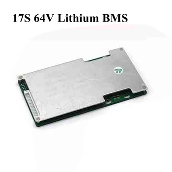 17S 64V Литий-ионный Аккумулятор BMS PCM Плата Защиты Литиевой Батареи Функция Баланса для Аккумуляторной Батареи Электрического Мотоцикла 17S 64V