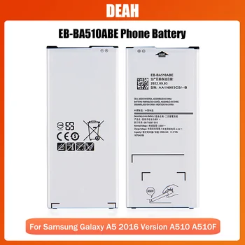 1шт 2900 мАч EB-BA510ABE Аккумулятор для Телефона Samsung Galaxy A5 2016 Версии A510 A5100 A510F A510K A510M A510S Аккумуляторная Батарея