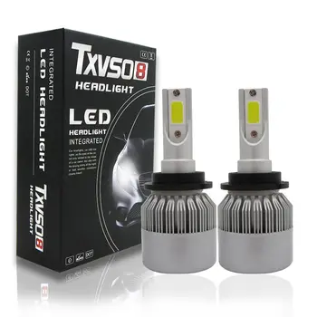 2 Лампы D2S D4S T2, комплект светодиодных фар, бриллиантовый белый свет, дальний свет автомобиля 6000 К