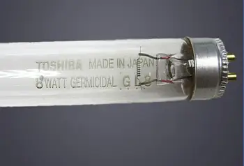 2 шт., бактерицидная лампа TOSHIBA GL8 мощностью 8 Вт UV-C, линейная УФ-лампа GL8-F UVC мощностью 8 Вт