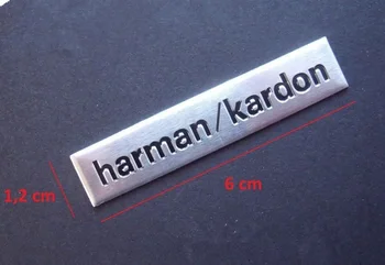 4 шт./лот, 6x1,2 см, динамик harman/kardon Hi-Fi, аудио динамик, 3D алюминиевый значок, эмблема,