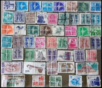 50 шт./упак. Марок Индии, все разные Почтовые марки с маркировкой 