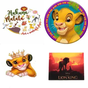 5шт Disney The Lion King Акриловые плоские Кабошоны из смолы, подвески для Скрапбукинга, украшения для рукоделия, аксессуары
