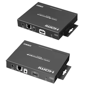 LKV683Matrix-4.0 HDMI-совместимый сетевой Расширитель 4K * 2K при частоте 30 Гц с ИК, по локальной сети RJ45 CAT5/5E/6, совместимый с HDCP
