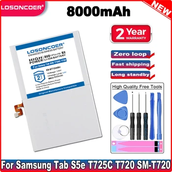 LOSONCOER 8000 мАч EB-BT725ABU Аккумулятор Для Samsung Galaxy Tab S6 Lite, SM-P610 P615 T860 Tab S5e T725C T720 SM-T720 SM-T725