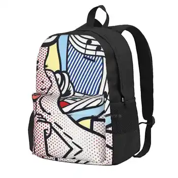 Roy Lichtenstein-Принт в стиле Поп-арт, Принт Для девочек, Лидер Продаж, Модные сумки-рюкзаки Для девочек С гвоздикой - это просто весело И Немного