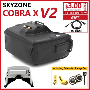 SKYZONE Cobra X V2 1280x720 5.8G 48CH Модуль Приемника Head Tracker DVR FPV Очки С HDMI Для RC FPV Гоночного Дрона