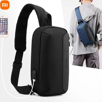 Xiaomi Поясная нагрудная сумка, маленькая холщовая нагрудная сумка для мужчин, женские сумки через плечо, сумка для уличной одежды в стиле хип-хоп, многофункциональный мини-ремень
