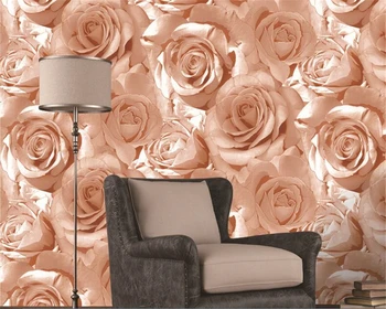 beibehang papel de parede Мягкие водонепроницаемые обои на фоне красной розы гостиная спальня салон красоты магазин одежды