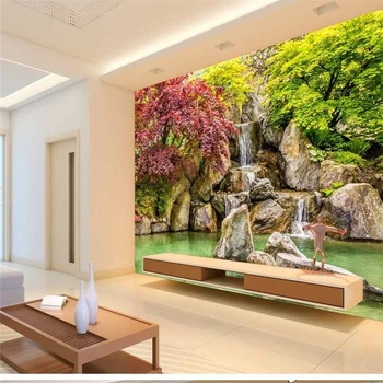 beibehang Персонализированные обои на заказ красивый пейзаж водяные волосы спальня ТВ фон papel de parede 3d para sala atacado