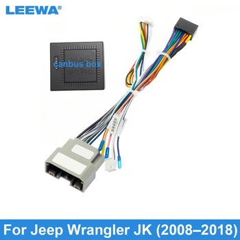 Автомобильный 16-контактный Жгут проводов Android LEEWA С Canbus Для Установки Стереосистемы Jeep Wrangler JK (2008-2018) на Вторичном рынке