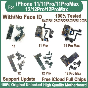 Бесплатная доставка Чистая оригинальная материнская плата iCloud для iPhone 11 Pro max Материнская плата 12 pro max с разблокированной логической платой Face ID