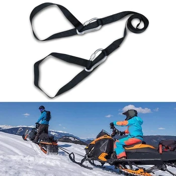 Буксировочные ремни с крюками Аварийный буксировочный трос Спасательный тяговый шнур для снегохода L41A