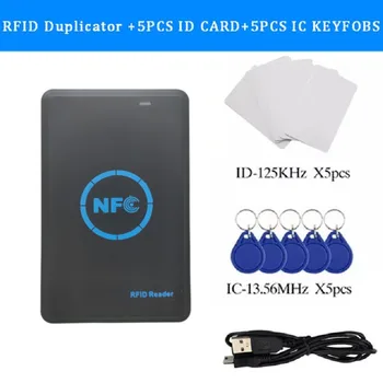 Быстрая Доставка 13,56 МГц Зашифрованный Программатор RFID Card Reader Копировальный Аппарат 125 кГц Брелок NFC Smart Card Reader Писатель Дубликатор