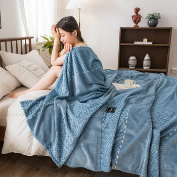 Всесезонное теплое Гобеленовое покрывало Одеяло для кровати Плед на диван Подростковое стеганое одеяло