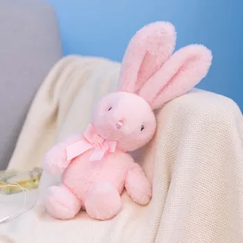 Высокое качество Ins / Мягкая плюшевая игрушка-кролик / Милая кукла-кролик Макарон с галстуком / Подарок на день рождения для детей