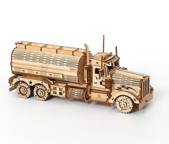 Головоломка с грузовиком высокой сложности 3D Деревянные поделки Грузовик с топливным баком Копилка для наборов Игрушка Для детей и взрослых Подарок на День рождения Колесо Обозрения
