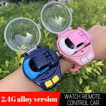 Детские мини-радиоуправляемые автомобильные часы Игрушки Мультяшные электрические наручные перезаряжаемые наручные часы для гоночных автомобилей для мальчиков и девочек Подарок