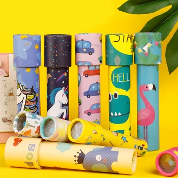 Детский калейдоскоп, Вращающийся калейдоскоп, развивающие игрушки, Милые подарки для мальчиков и девочек, детский подарок на День рождения DS29