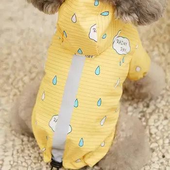 Дождевик для домашних животных, удобный ветрозащитный хлопковый всесезонный светоотражающий инвентарь для собак