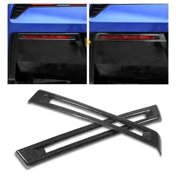 Замена рамок противотуманных фар заднего бампера из углеродного волокна для Chevrolet Corvette C7 2014-2019, Хромированный стиль