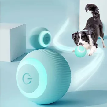 Игрушечный Электрический Мяч для кошек и Собак Smart Ball Cat Автоматический катящийся мяч Usb-зарядка Звукоизлучающий Световой Игрушечный Мяч