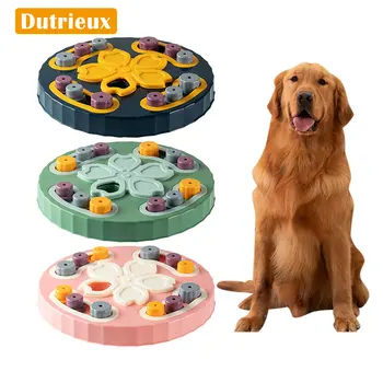 Игрушки-головоломки для собак, интерактивная игра для повышения уровня интеллекта щенка, обучающие игрушки, нескользящая миска для раздачи корма, принадлежности для домашних кошек и собак