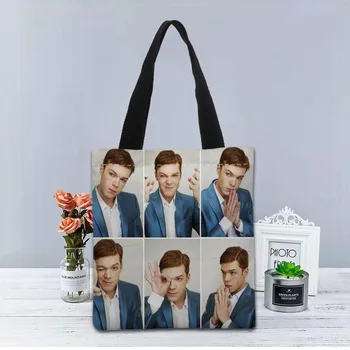 Изготовленная на заказ сумка Cameron Monaghan, холщовые сумки для покупок, Повседневная Полезная сумка через плечо, женская сумка 0524