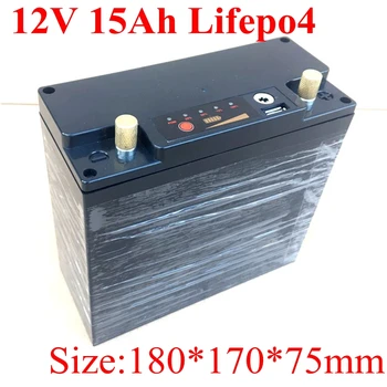 Индивидуальные 12v 15ah Lifepo4 аккумуляторная батарея USB порт BMS 4s для 150 Вт 240 Вт Инвертор солнечной энергии Светодиодный Игрушечный мотоцикл + зарядное устройство