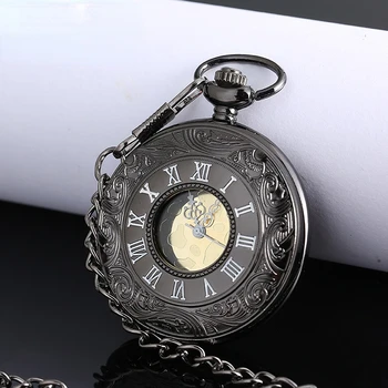 Карманные часы с откидной крышкой в стиле ретро, изысканное ожерелье для мужчин и женщин, кварцевые часы для экзаменов для детей и студентов