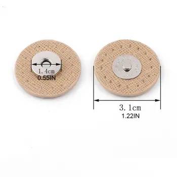 Круговая пришивная магнитная кнопка, застежка сумки защелкивается металлической застежкой Швейное ремесло своими руками