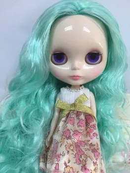 Кукла ню Блит с зелеными волосами Фабричная кукла, подходящая для поделок для девочек 20170725