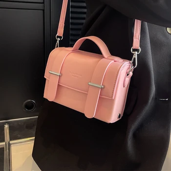 Маленькая квадратная женская сумка, роскошная сумка на одно плечо в Японском Корейском стиле, модные сумки через плечо для девочек, сумки для покупок