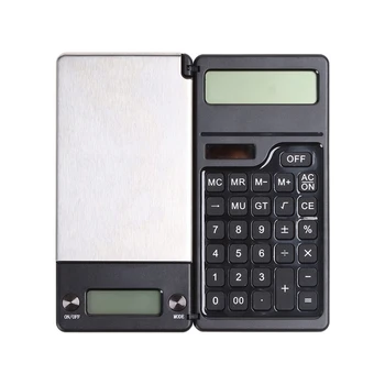 Многофункциональный калькулятор размером 1000 г на 0,1 г, карманные весы и калькулятор для школы Gold Shop