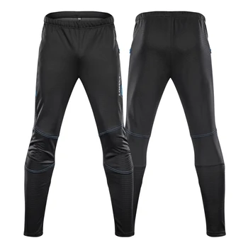 Мужские водонепроницаемые велосипедные брюки Lixada из теплого флиса, Ветрозащитные Зимние велосипедные спортивные брюки для бега, брюки для зимнего велоспорта