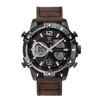 Мужские цифровые часы Mark Fairwhale 48 мм, спортивные модные военные часы, кварцевые наручные часы, светящиеся