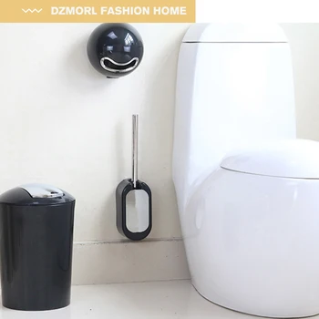 Настенный держатель для туалетной щетки, комплект съемных компактных домашних настенных щеток, Скруббер, набор для чистки ванной комнаты