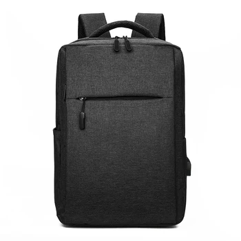 Настройка Сплошной Цвет 15,6-дюймовый Рюкзак для ноутбука Мужская Водонепроницаемая сумка для мальчиков-подростков Мужская Школьная сумка