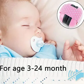 Наушники для защиты ушей ребенка, Шумозащитные наушники, Эластичное Регулируемое оголовье, наушники для сна с шумоподавлением для новорожденных,