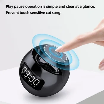 Новый Будильник Красочный Bluetooth-совместимый Динамик Мини Портативный Бытовой Шаровой Замок для Карт и Распылитель Нагрузки Bluetooth-Динамик