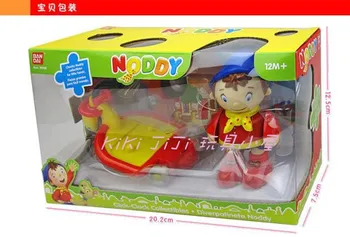 Нодди со скейтбордом супер милая пластиковая игрушка кукла мультяшный мальчик-самокат Noddy с коробкой фигурных игрушек 10 см