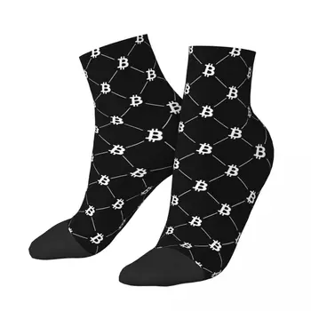 Носки с рисунком биткойн, походный 3D принт, носки до середины икры для мальчиков и девочек