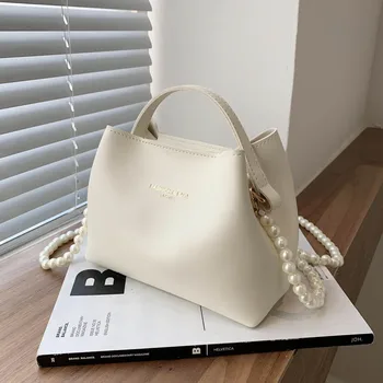 Однотонная большая сумка через плечо 2021 года, новая высококачественная женская дизайнерская сумка из искусственной кожи, роскошная брендовая сумка-мессенджер