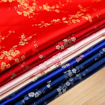 Парчовая атласная ткань в китайском стиле Hanfu Cheongsam для платья, постельных принадлежностей, нейлонового материала, ткани для шитья, метров Diy