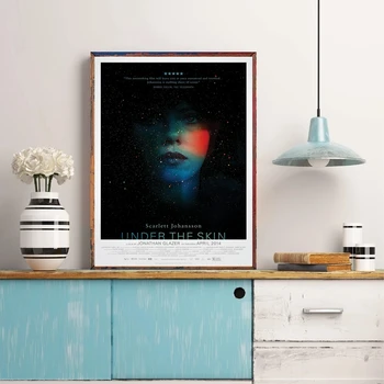 Под кожей, 2013 научно-фантастический фильм ужасов, обложка фильма Холст, плакат, настенная живопись для дома, художественное оформление (без рамки)